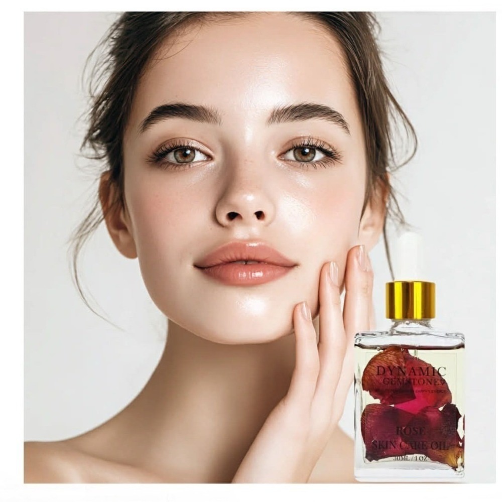 NEW Dynamic Gemstone Rose Skin Care Oil Beauty Powered by Earths Energy‎ 30 ml